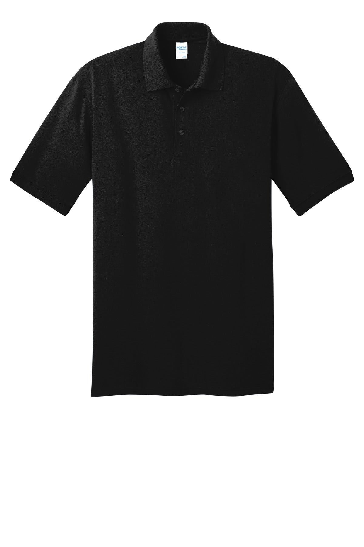 Port & Company Tall Core Blend Jersey Knit Polo. KP55T Jet Black Tall