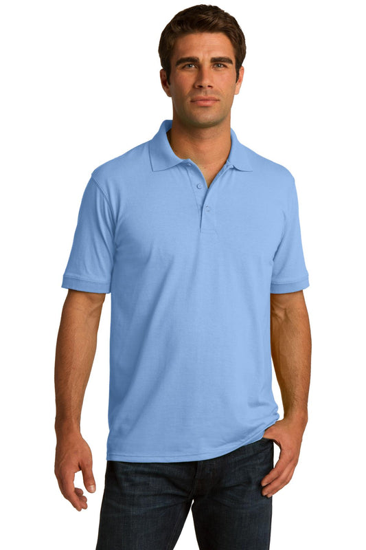 Port & Company Core Blend Jersey Knit Polo. KP55 Light Blue