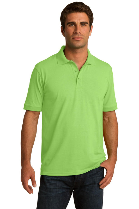 Port & Company Tall Core Blend Jersey Knit Polo. KP55T Lime Tall