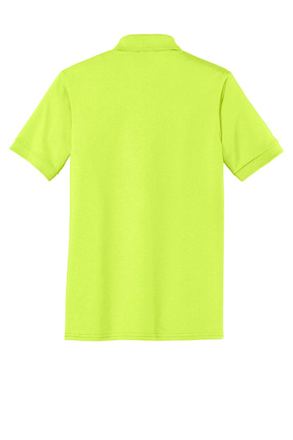 Port & Company Tall Core Blend Jersey Knit Polo. KP55T Safety Green Tall