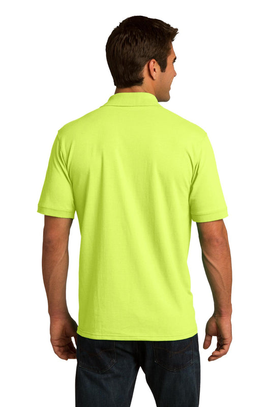 Port & Company Tall Core Blend Jersey Knit Polo. KP55T Safety Green Tall