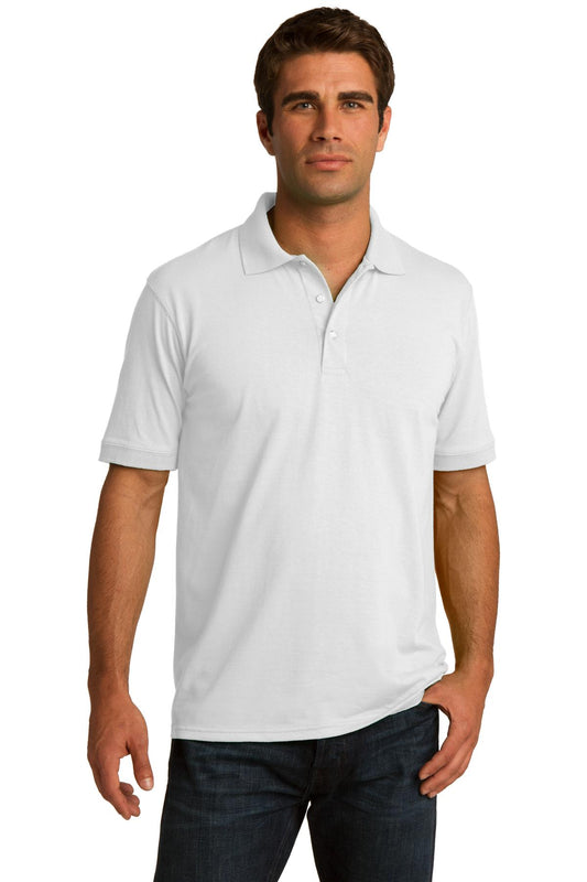 Port & Company Core Blend Jersey Knit Polo. KP55 White