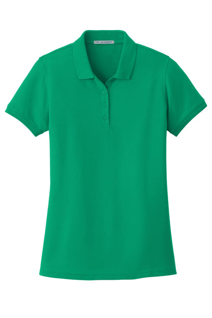 Port Authority Women's Core Classic Pique Polo. L100 Bright Kelly Green