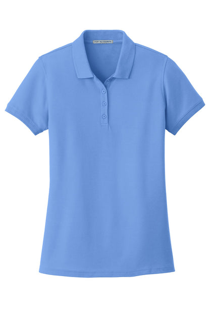 Port Authority Women's Core Classic Pique Polo. L100 Carolina Blue