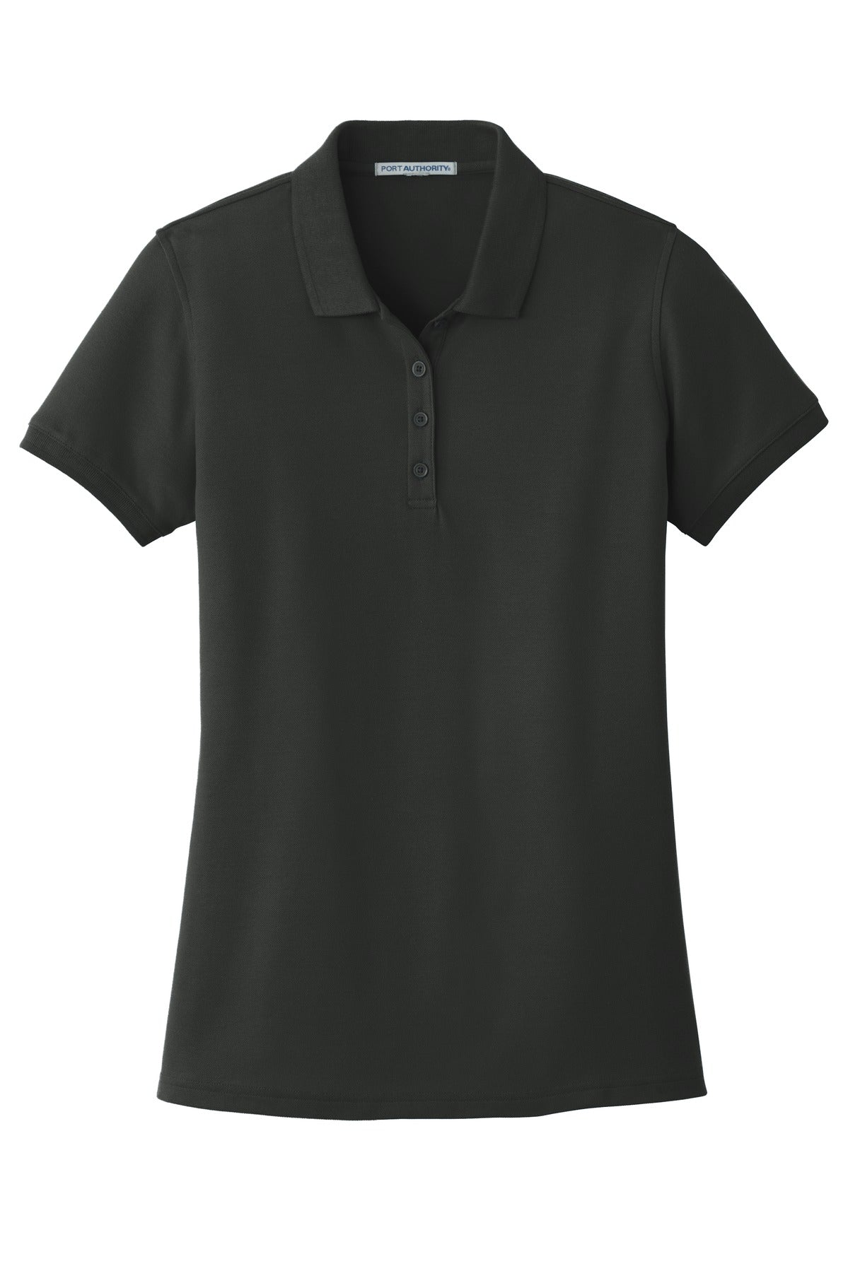 Port Authority Women's Core Classic Pique Polo. L100 Deep Black