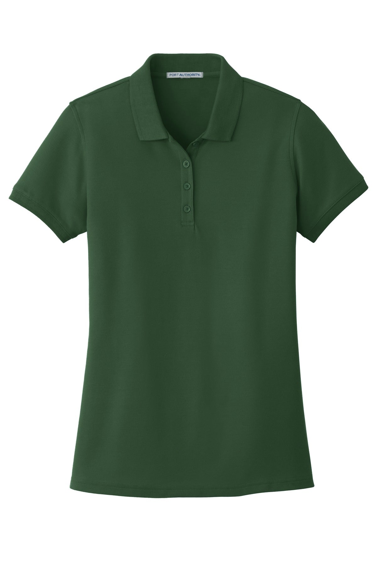 Port Authority Women's Core Classic Pique Polo. L100 Deep Forest Green