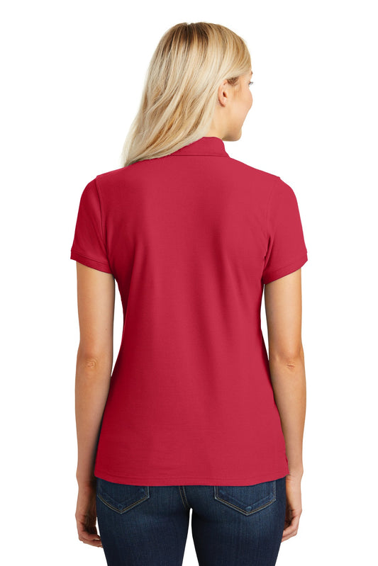 Port Authority Women's Core Classic Pique Polo. L100 Rich Red
