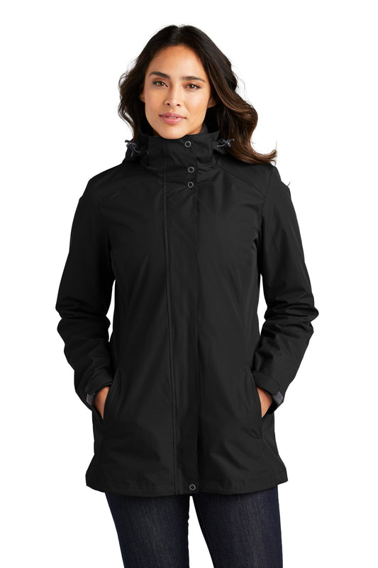 Port Authority Women's All-Weather 3-in-1 Jacket L123 Black
