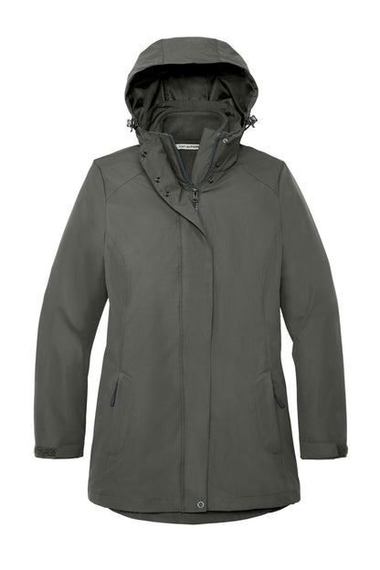 Port Authority Women's All-Weather 3-in-1 Jacket L123 Storm Grey