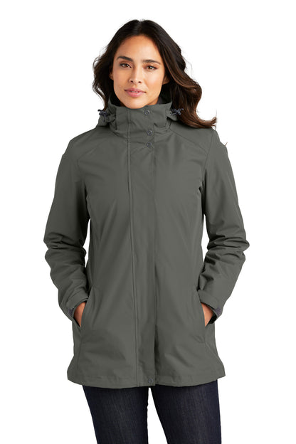 Port Authority Women's All-Weather 3-in-1 Jacket L123 Storm Grey
