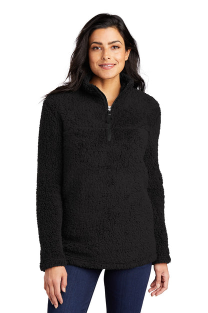 Port Authority Women's Cozy 1/4-Zip Fleece L130 Black