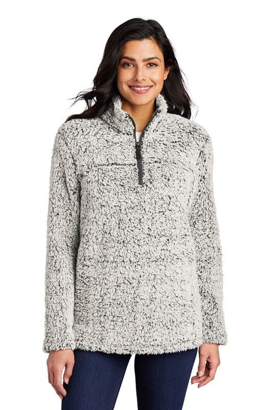 Port Authority Women's Cozy 1/4-Zip Fleece L130 Grey Heather