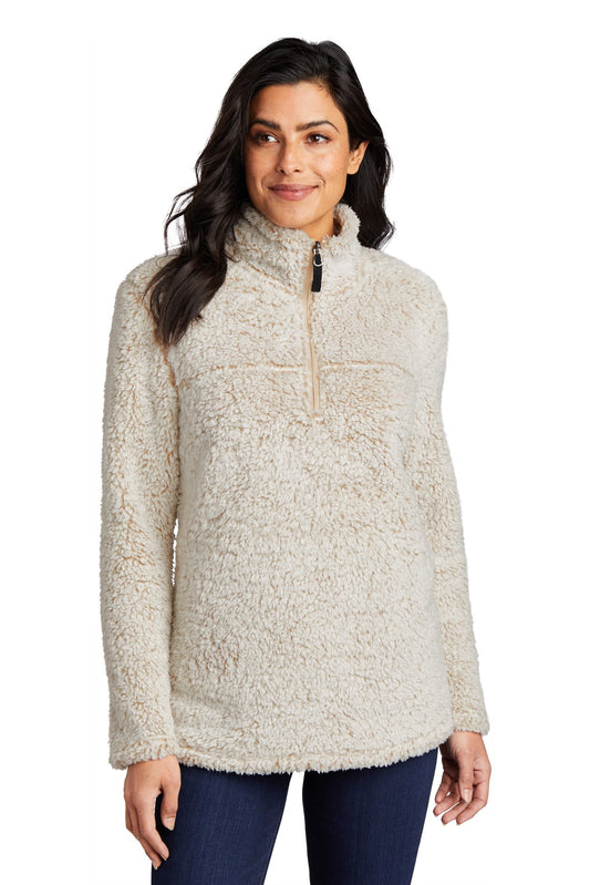 Port Authority Women's Cozy 1/4-Zip Fleece L130 Oatmeal Heather