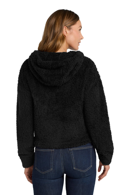 Port Authority  Women's Cozy Fleece Hoodie. L132 Black