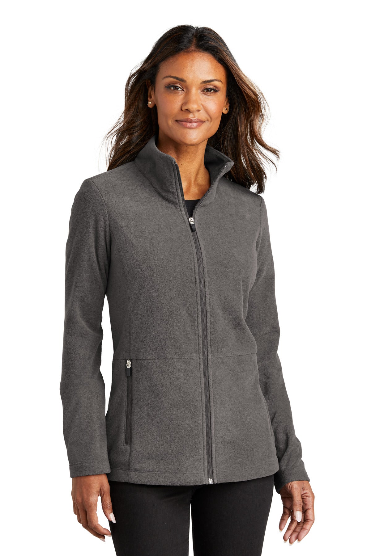 Port Authority Women's Accord Microfleece Jacket L151 Pewter
