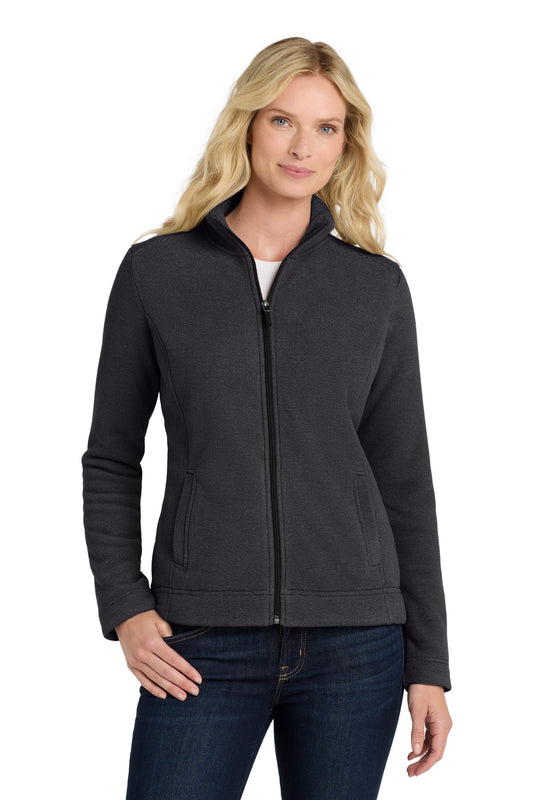 Port Authority  Women's Ultra Warm Brushed Fleece Jacket. L211 Graphite/ Deep Black