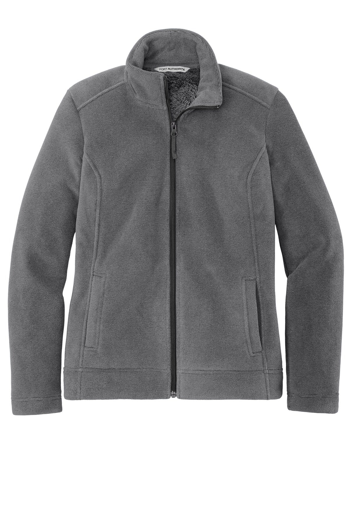 Port Authority  Women's Ultra Warm Brushed Fleece Jacket. L211 Gusty Grey/ Sterling Grey