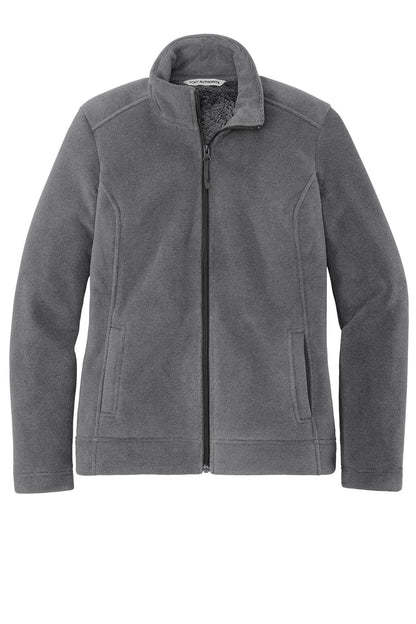 Port Authority  Women's Ultra Warm Brushed Fleece Jacket. L211 Gusty Grey/ Sterling Grey