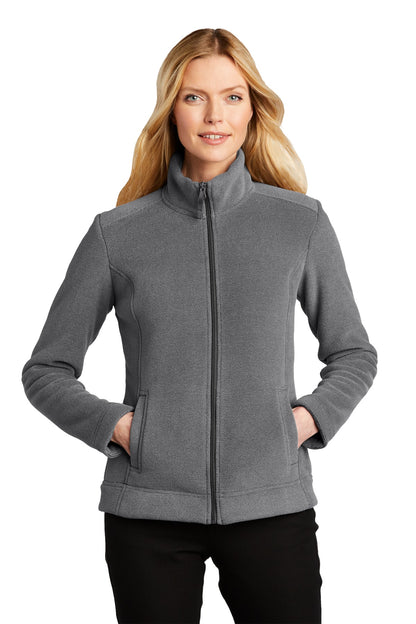 Port Authority  Women's Ultra Warm Brushed Fleece Jacket. L211 Gusty Grey/ Sterling Grey