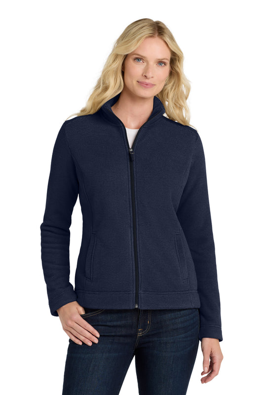 Port Authority  Women's Ultra Warm Brushed Fleece Jacket. L211 Insignia Blue/ River Blue Navy