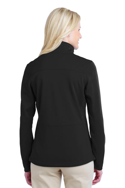 Port Authority Women's Pique Fleece Jacket. L222 Black