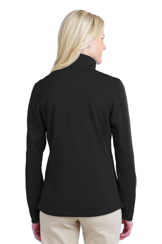 Port Authority Women's Pique Fleece Jacket. L222 Black
