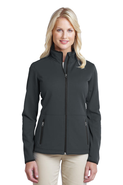 Port Authority Women's Pique Fleece Jacket. L222 Graphite