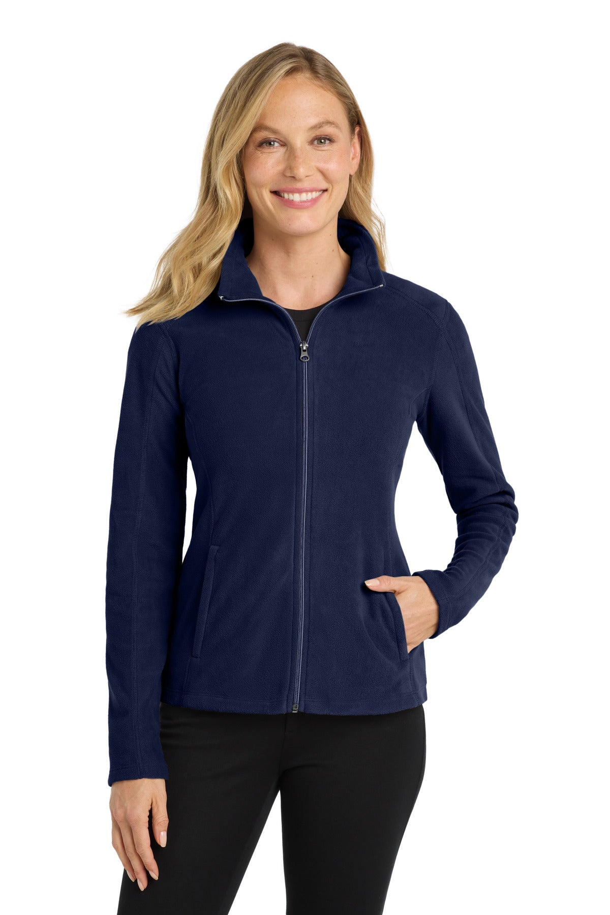 Port Authority Women's Microfleece Jacket. L223 True Navy