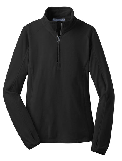 Port Authority Women's Microfleece 1/2-Zip Pullover. L224 Black