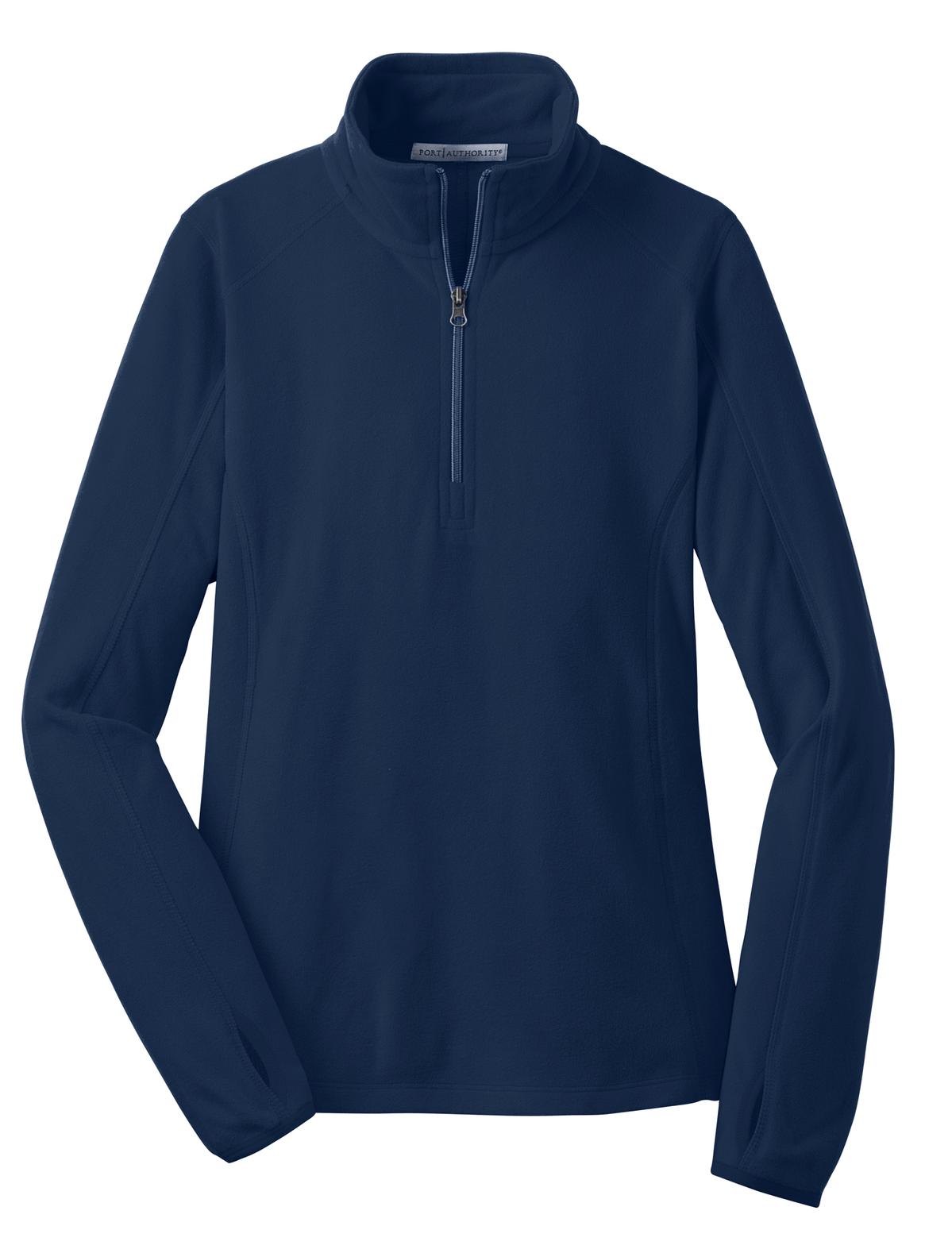 Port Authority Women's Microfleece 1/2-Zip Pullover. L224 True Navy