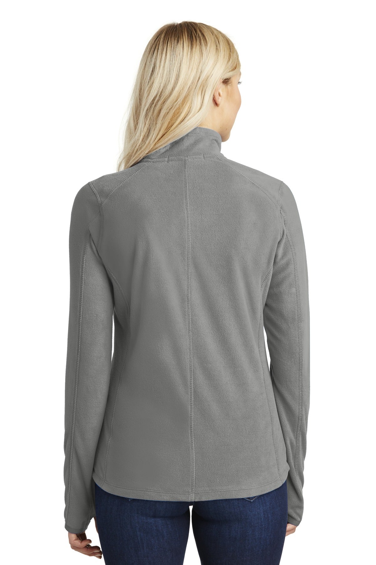Port Authority Women's Microfleece 1/2-Zip Pullover. L224 Pearl Grey