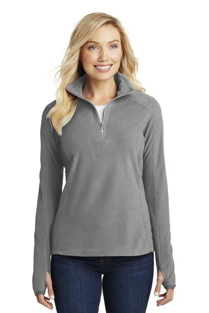 Port Authority Women's Microfleece 1/2-Zip Pullover. L224 Pearl Grey