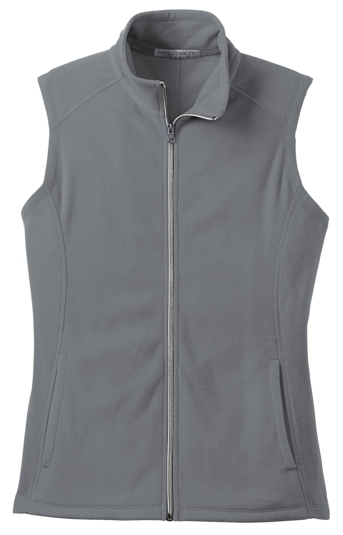 Port Authority Women's Microfleece Vest. L226 Pearl Grey