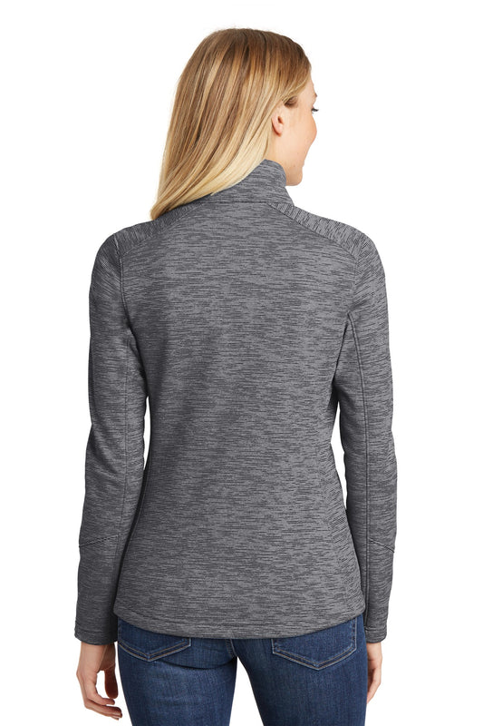 Port Authority Women's Digi Stripe Fleece Jacket. L231 Black