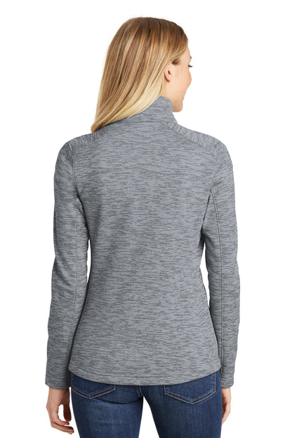 Port Authority Women's Digi Stripe Fleece Jacket. L231 Grey