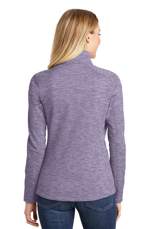 Port Authority Women's Digi Stripe Fleece Jacket. L231 Purple