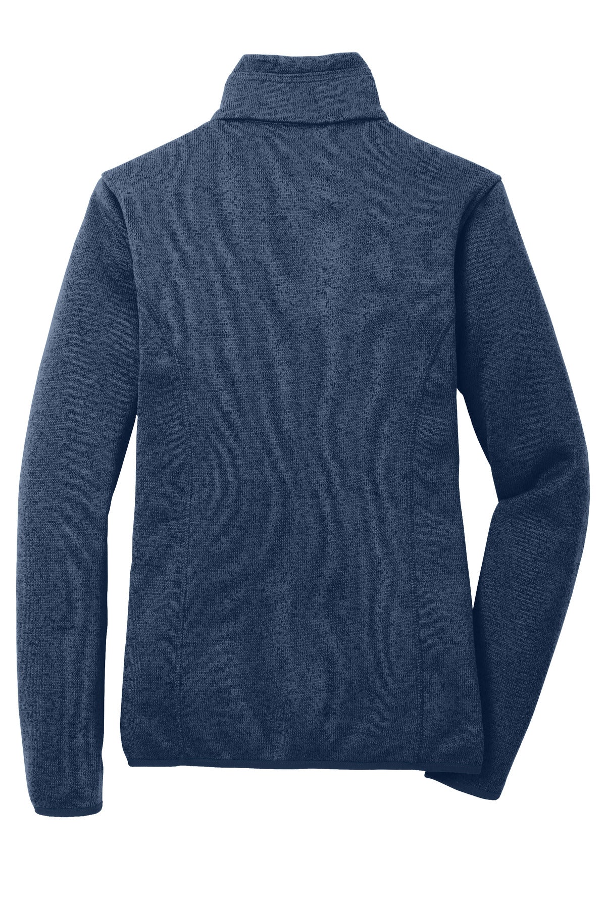 Port Authority Women's Sweater Fleece Jacket. L232 River Blue Navy Heather