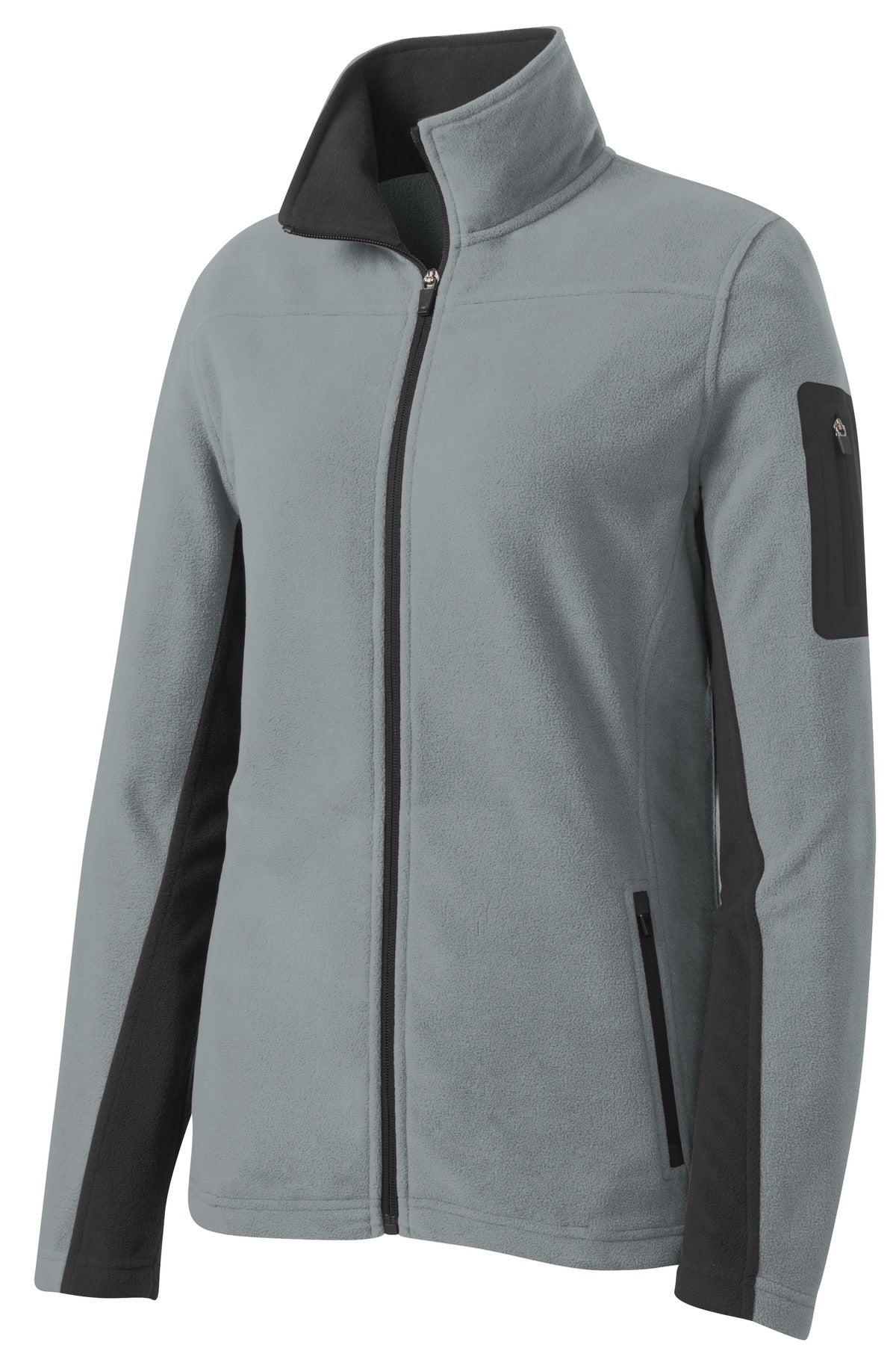 Port Authority Women's Summit Fleece Full-Zip Jacket. L233 Frost Grey/ Magnet