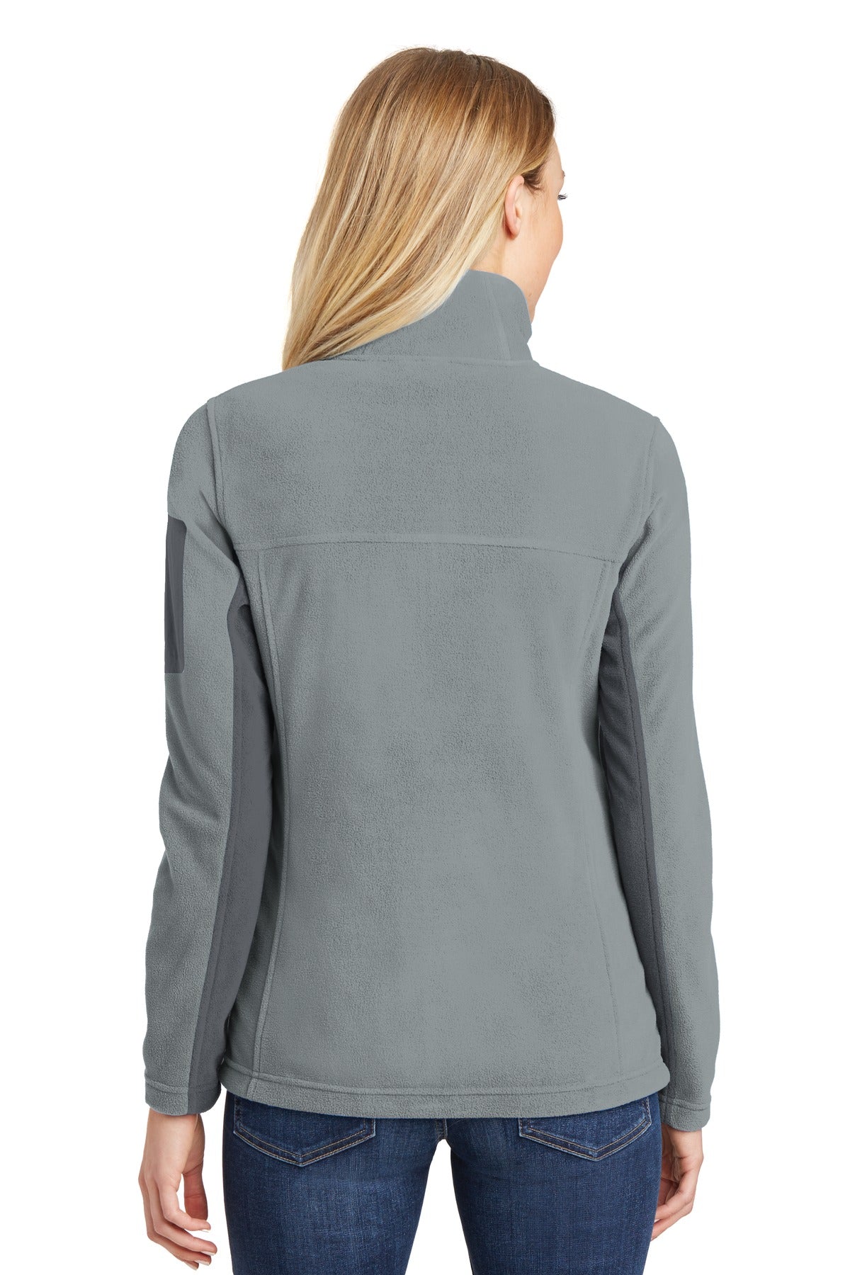 Port Authority Women's Summit Fleece Full-Zip Jacket. L233 Frost Grey/ Magnet