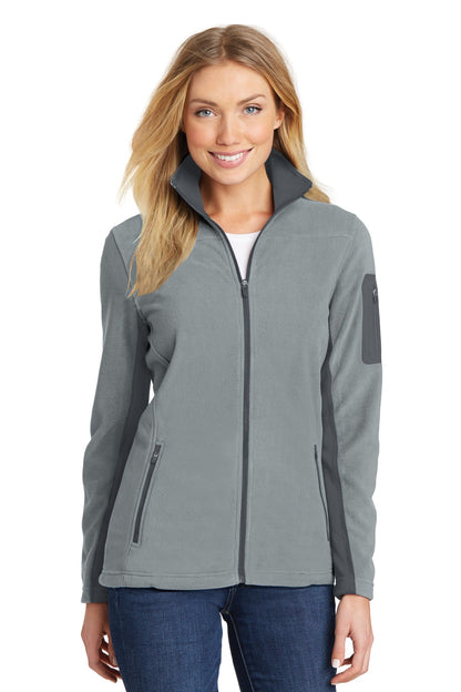 Port Authority Women's Summit Fleece Full-Zip Jacket. L233 Frost Grey/ Magnet