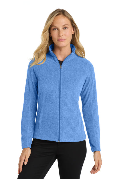Port Authority Women's Heather Microfleece Full-Zip Jacket L235