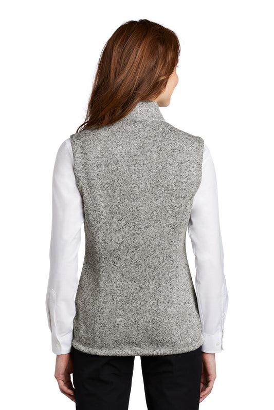 Port Authority  Women's Sweater Fleece Vest L236 Grey Heather
