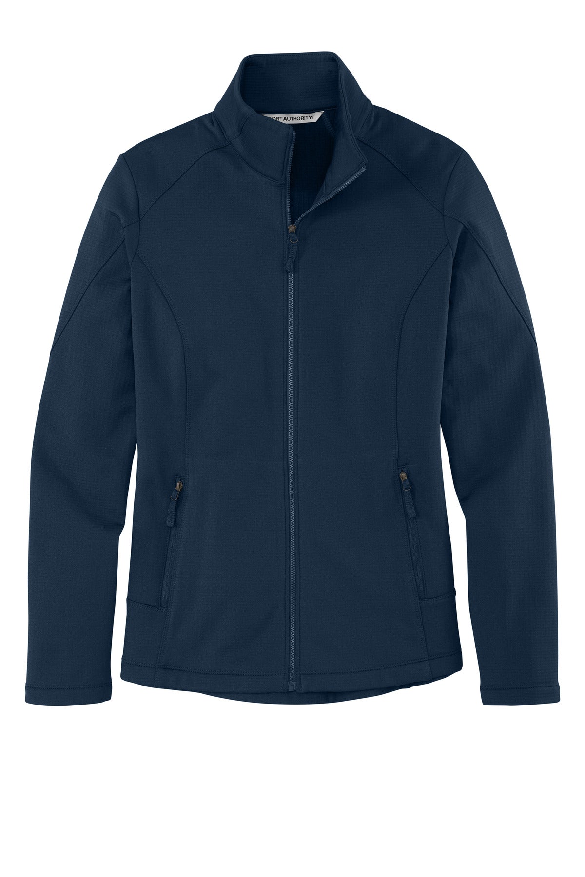 Port Authority  Women's Grid Fleece Jacket. L239 River Blue Navy