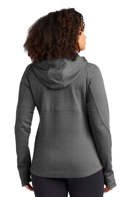 Sport-Tek Women's Tech Fleece Full-Zip Hooded Jacket. L248 Graphite Heather