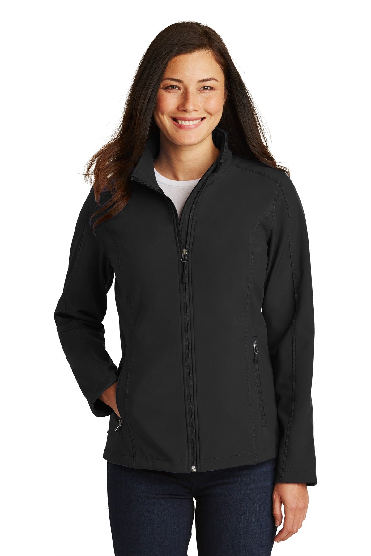 Port Authority Women's Core Soft Shell Jacket. L317 Black