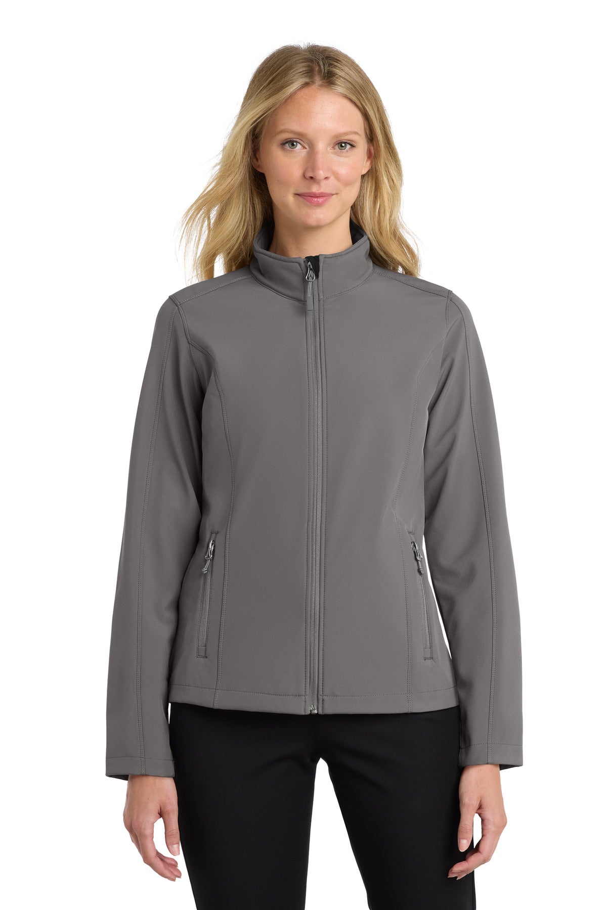 Port Authority Women's Core Soft Shell Jacket L317 Deep Smoke