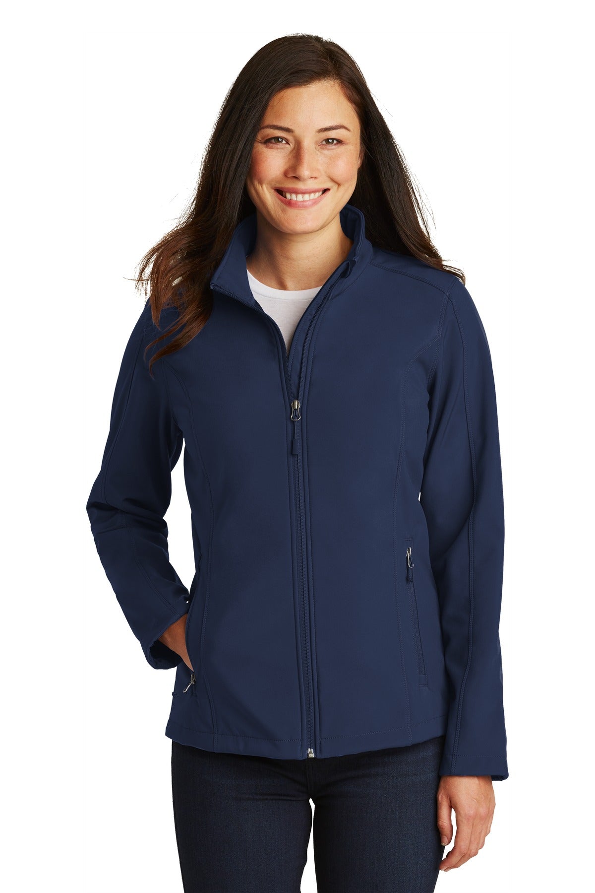Port Authority Women's Core Soft Shell Jacket. L317 Dress Blue Navy