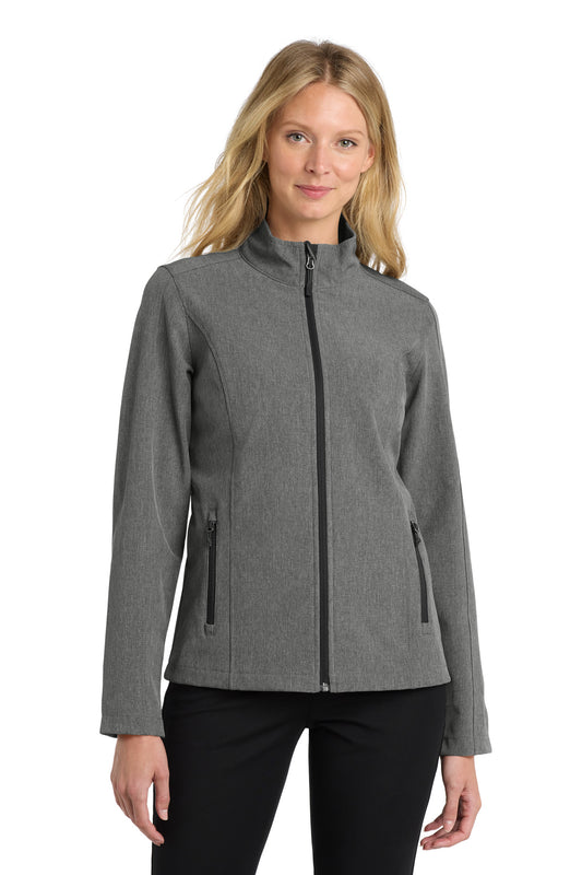 Port Authority Women's Core Soft Shell Jacket L317 Pearl Grey Heather