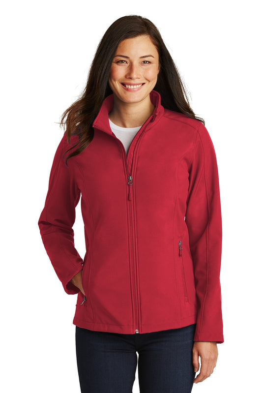 Port Authority Women's Core Soft Shell Jacket. L317 Rich Red