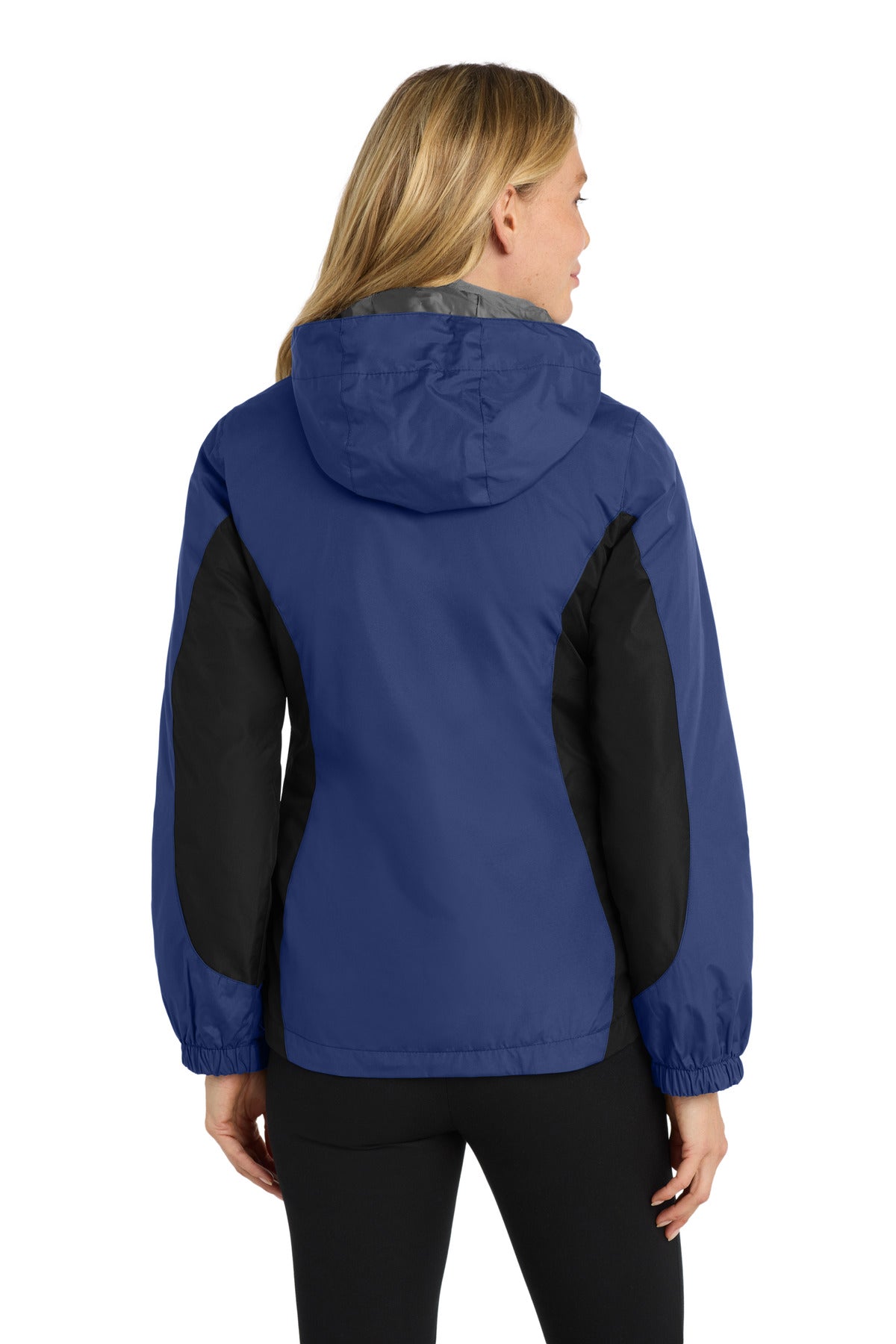 Port Authority Women's Colorblock 3-in-1 Jacket. L321 Admiral Blue/ Black/ Magnet